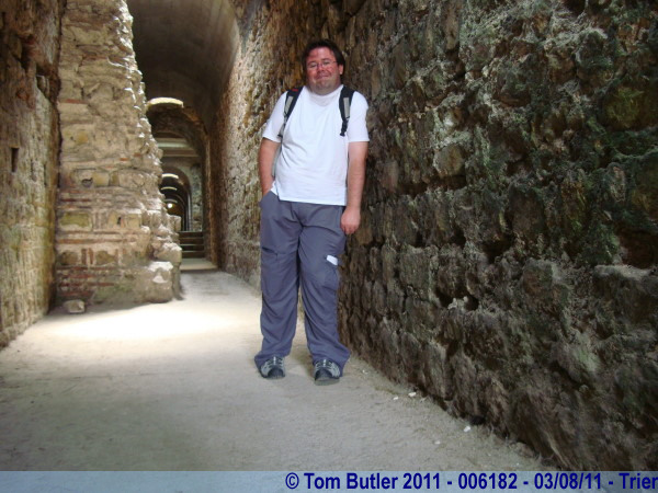 Photo ID: 006182, In one of the passageways under the baths, Trier, Germany