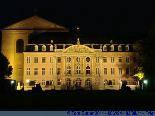 Photo ID: 006194, The electors palace at night, Trier, Germany