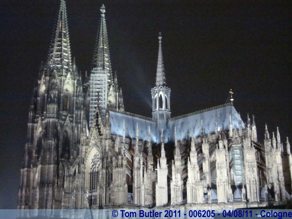 Photo ID: 006205, The cathedral at night, Cologne, Germany