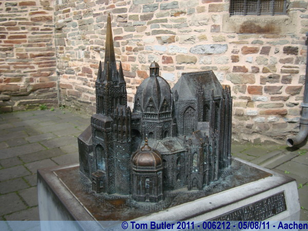 Photo ID: 006212, Model of the Cathedral, Aachen, Germany