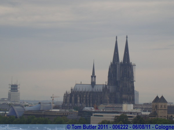 Photo ID: 006222, Looking across to the Cathedral from the Cable Car, Cologne, Germany