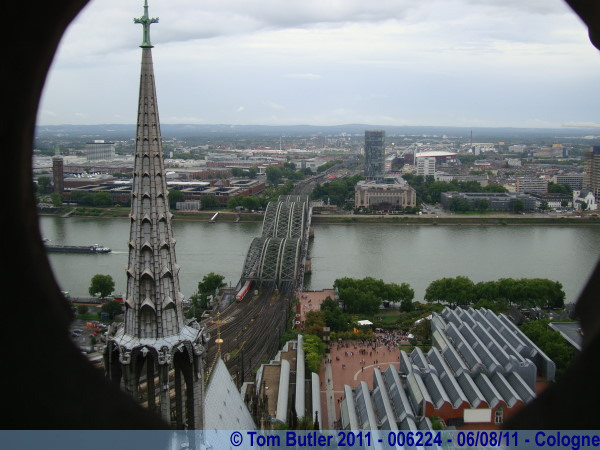 Photo ID: 006224, View from the top of the Cathedral, Cologne, Germany