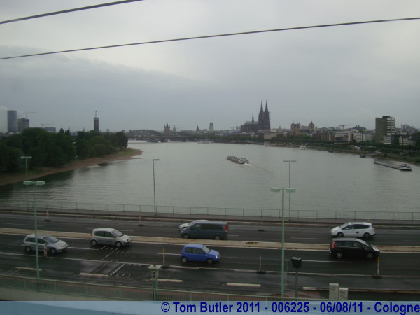 Photo ID: 006225, Rhine from the cable car, Cologne, Germany