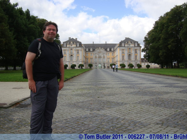 Photo ID: 006227, Standing in front of Schlo Augustusburg, Brhl, Germany