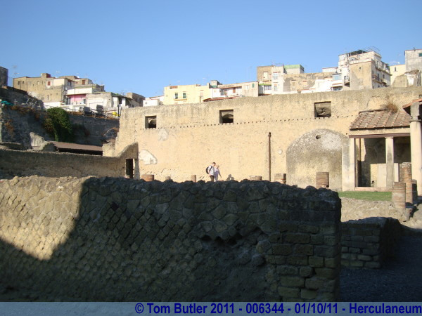 Photo ID: 006344, Looking at the back of the Baths, Herculaneum, Italy