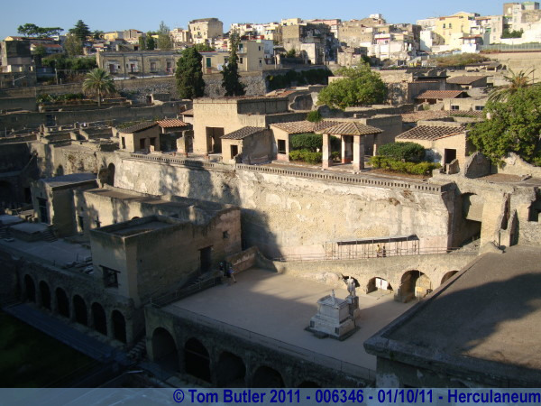 Photo ID: 006346, Looking down on the city, Herculaneum, Italy