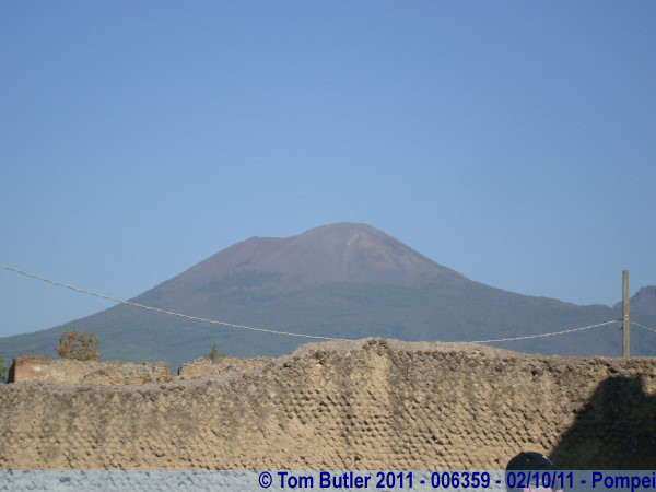 Photo ID: 006359, Looking back towards the city's destroyer, Pompei, Italy