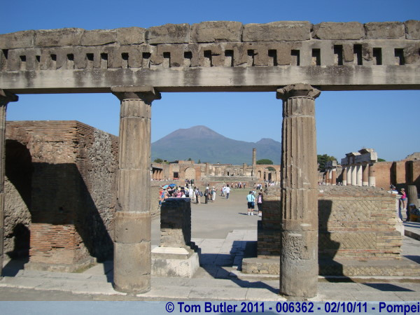 Photo ID: 006362, The Forum and the Volcano, Pompei, Italy