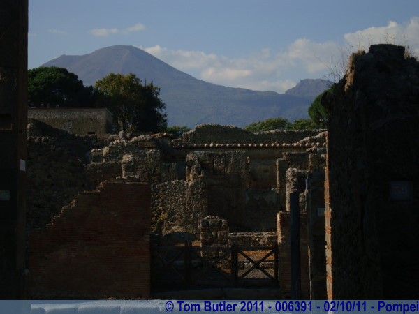 Photo ID: 006391, Pompei and Vesuvius in the late afternoon sun, Pompei, Italy