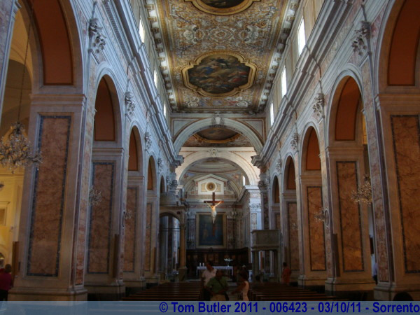 Photo ID: 006423, Inside the Cathedral, Sorrento, Italy