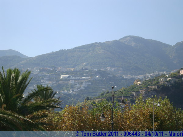 Photo ID: 006443, Looking up to Ravello from Maiori, Maiori, Italy