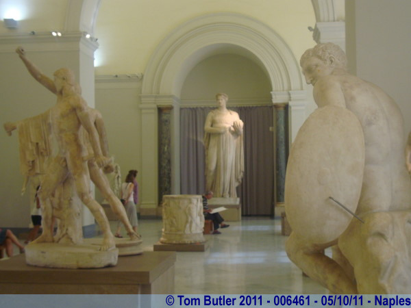 Photo ID: 006461, In one of the statue rooms of the Archaeological Museum, Naples, Italy