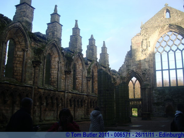 Photo ID: 006571, Inside the ruins of Holyrood Abbey, Edinburgh, Scotland