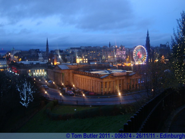 Photo ID: 006574, Looking down on the National Gallery, Edinburgh, Scotland