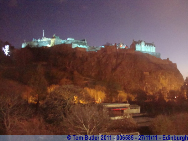 Photo ID: 006585, The Castle at night, Edinburgh, Scotland