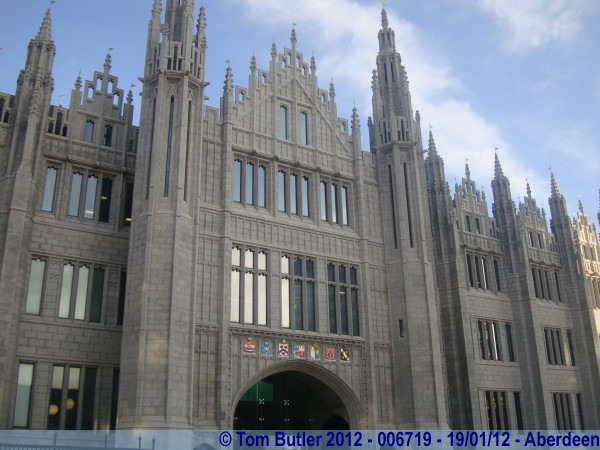 Photo ID: 006719, The front of Marischal College, Aberdeen, Scotland
