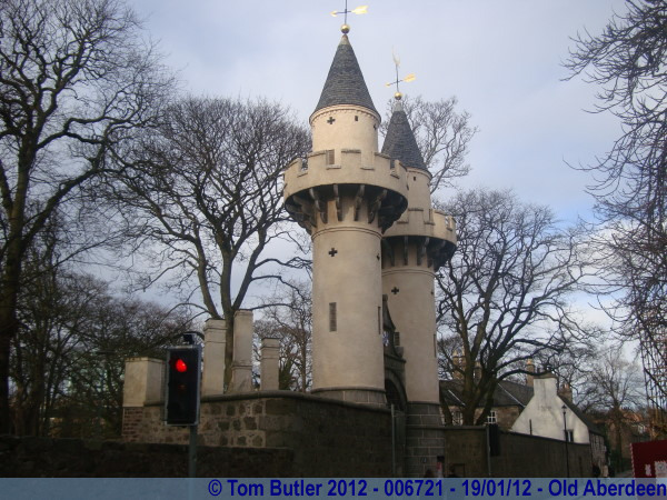 Photo ID: 006721, Entrance turrets at Aberdeen University, Old Aberdeen, Scotland