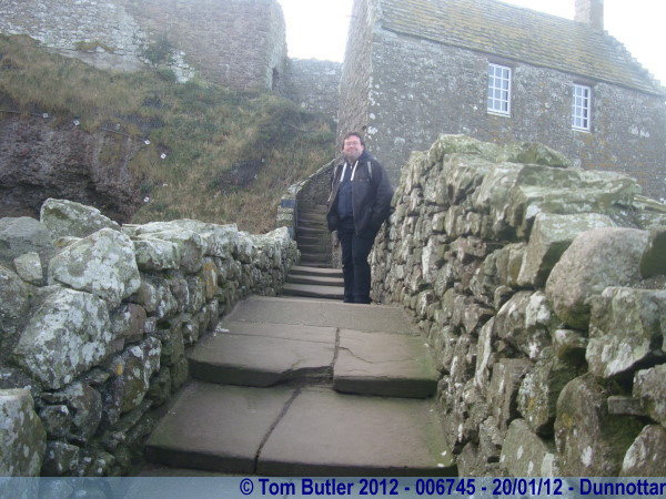 Photo ID: 006745, Standing in the castle ruins, Dunnottar, Scotland