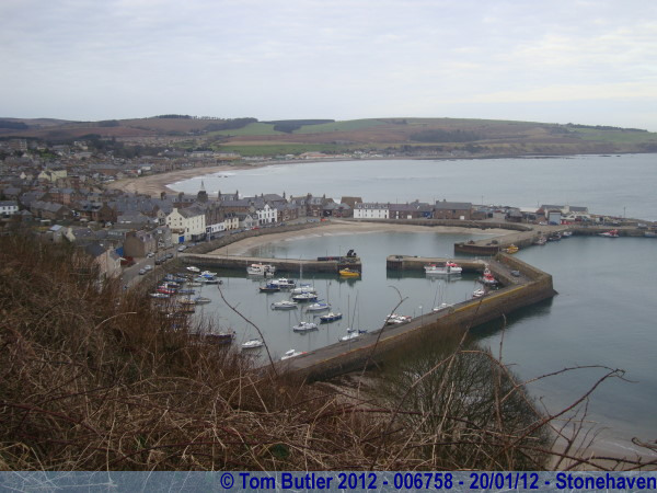 Photo ID: 006758, Looking down into the Harbour, Stonehaven, Scotland