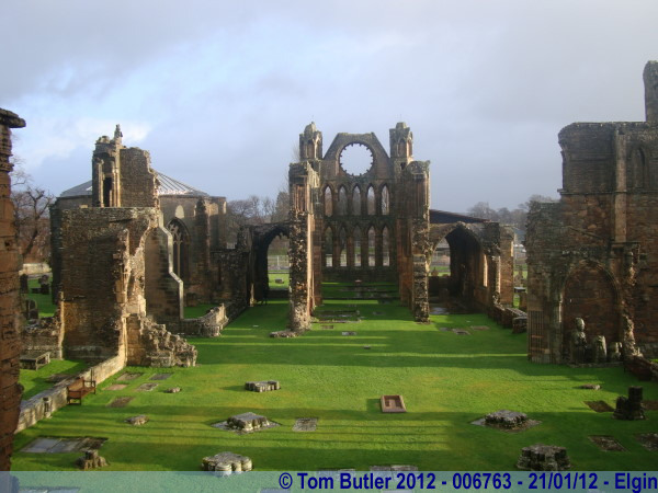 Photo ID: 006763, In the ruins of the Cathedral, Elgin, Scotland