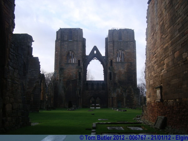 Photo ID: 006767, The towers of the Cathedral, Elgin, Scotland