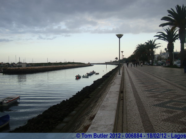 Photo ID: 006884, By the river at dusk, Lagos, Portugal