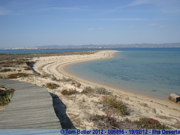 Photo ID: 006896, A beach on the lagoon side of the island, Ilha Deserta, Portugal