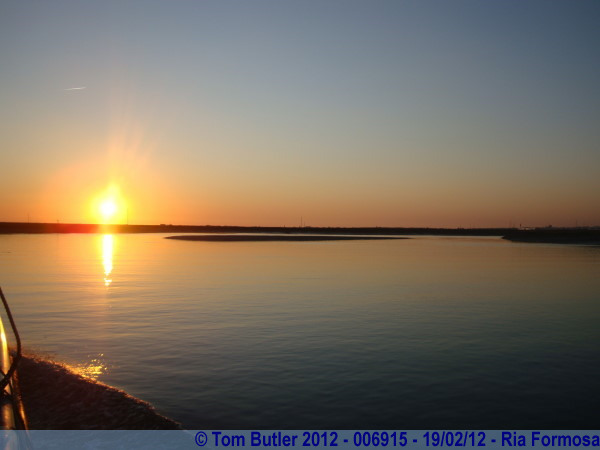 Photo ID: 006915, The sun sets into the Lagoon, Ria Formosa, Portugal