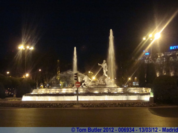 Photo ID: 006934, The fountain in the Plaza de Cnovas del Castillo, Madrid, Spain
