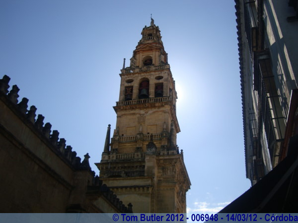 Photo ID: 006948, The Former minaret of the mosque, now tower of the cathedral, Crdoba, Spain