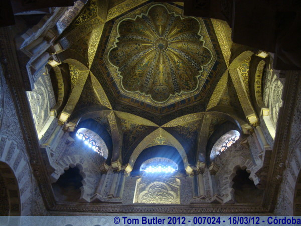 Photo ID: 007024, The dome of the Mihrab, Crdoba, Spain
