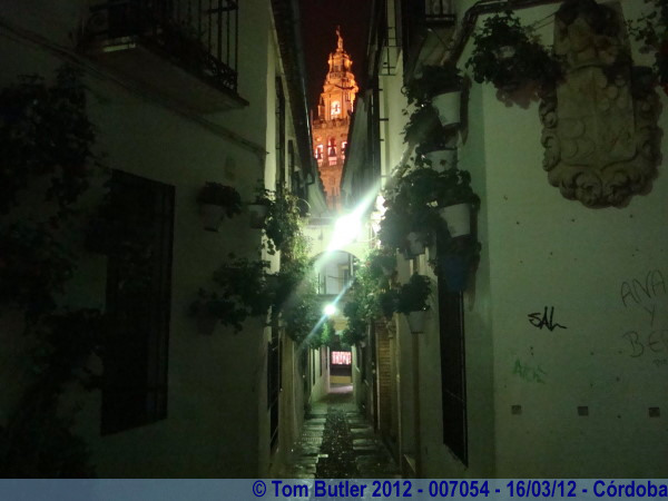 Photo ID: 007054, Juderia and Cathedral tower, Crdoba, Spain