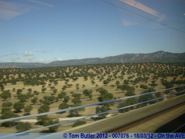 Photo ID: 007076, On the Fast train to Madrid, On the AVE, Spain