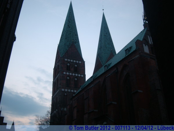 Photo ID: 007113, Approaching the Marienkirche, Lbeck, Germany