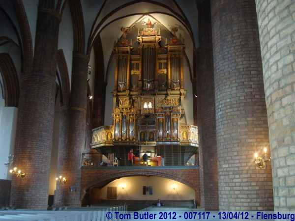 Photo ID: 007117, The organ inside the Nikolaikirche?, Flensburg, Germany