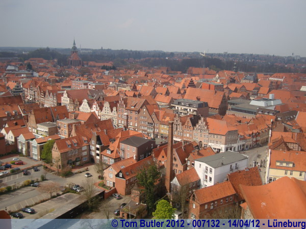 Photo ID: 007132, Looking over the old town from the top of the water tower, Lneburg, Germany