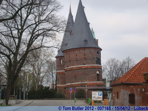 Photo ID: 007165, The identifiable lean of the Holstentor, Lbeck, Germany