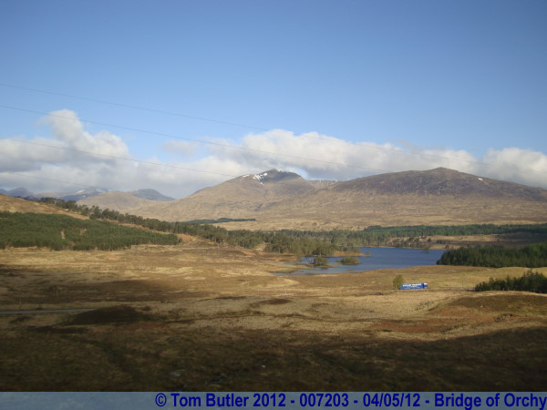 Photo ID: 007203, Running by the road, Bridge of Orchy, Scotland