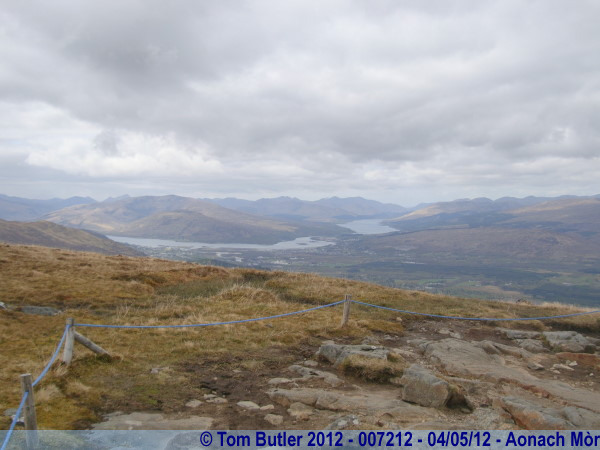 Photo ID: 007212, The view from the top gondola station, Aonach Mr, Scotland