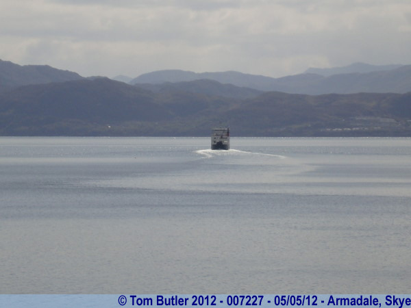 Photo ID: 007227, The CalMac returns to Mallaig, Armadale, Skye, Scotland