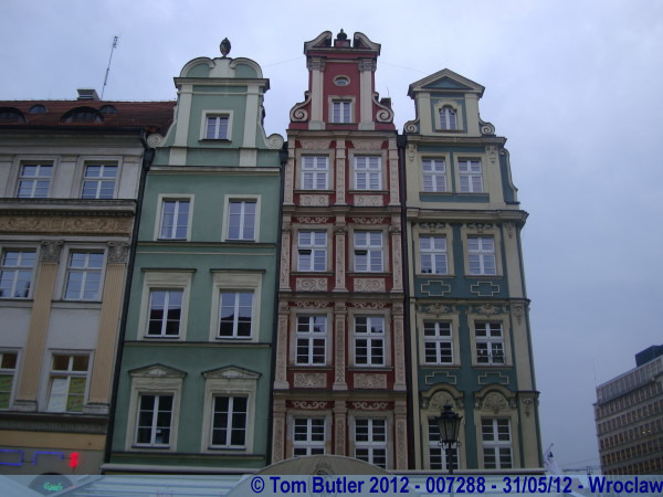 Photo ID: 007288, Buildings in the Rynek, Wroclaw, Poland