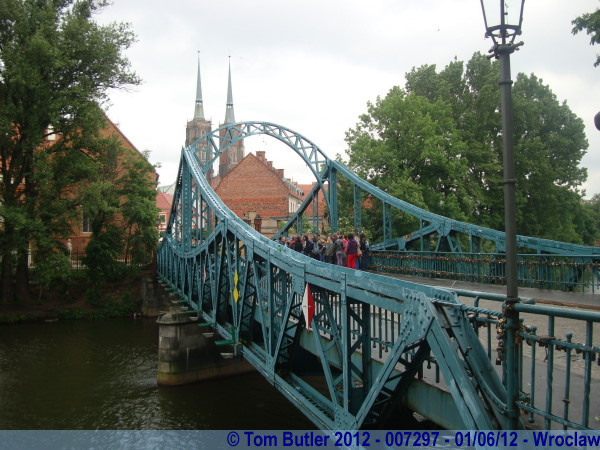 Photo ID: 007297, The bridge to Cathedral Island, Wroclaw, Poland