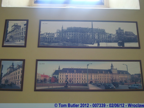 Photo ID: 007339, The university in 1945 and 2004, Wroclaw, Poland