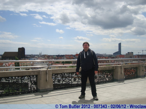 Photo ID: 007343, Standing on the top of the Mathematics tower, Wroclaw, Poland
