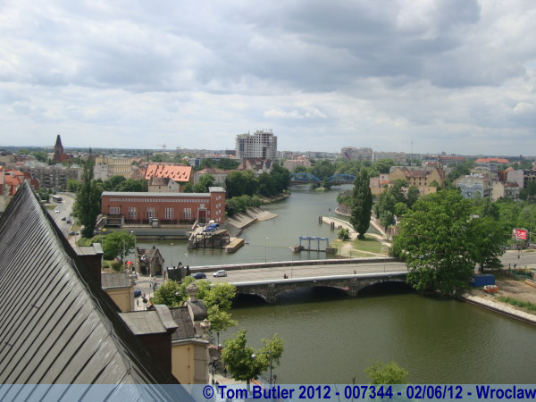 Photo ID: 007344, Looking along the Odra, Wroclaw, Poland