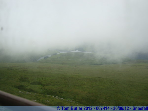 Photo ID: 007414, Looking down through the mists, Snaefell, Isle of Man