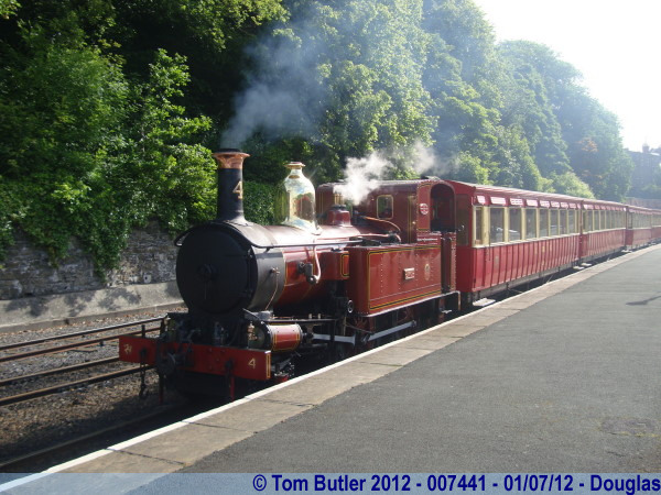 Photo ID: 007441, The steam train prepares to depart, Douglas, Isle of Man