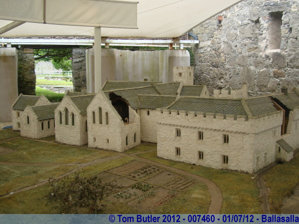 Photo ID: 007460, Model of Rushen Abbey, Ballasalla, Isle of Man