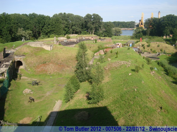 Photo ID: 007506, Looking down on the Fort from the command bunker, Swinoujscie, Poland