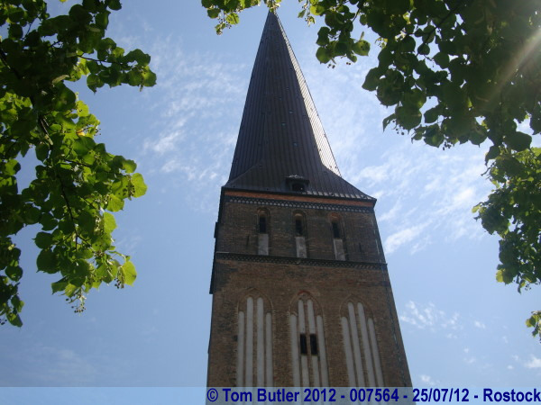 Photo ID: 007564, The tower of the Petrikirche, Rostock, Germany